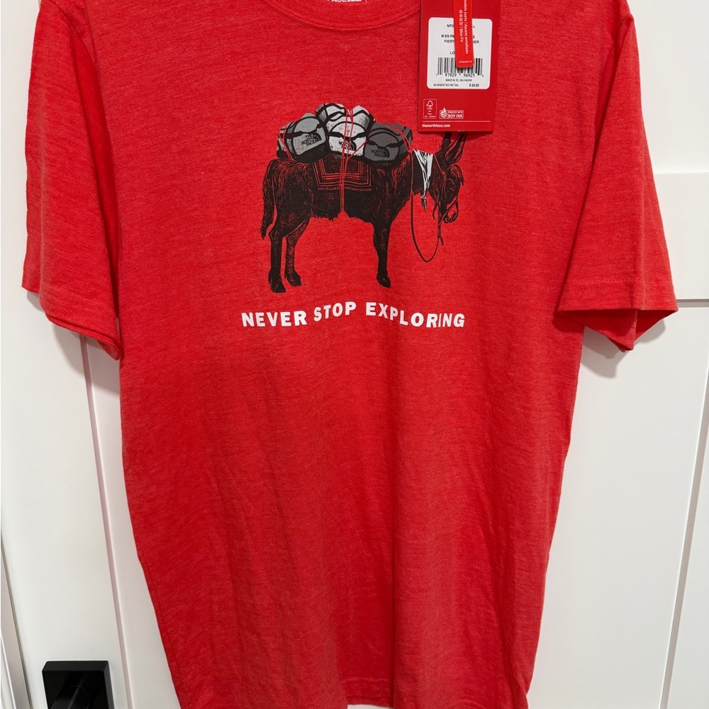 The North Face Red Explorer Tee